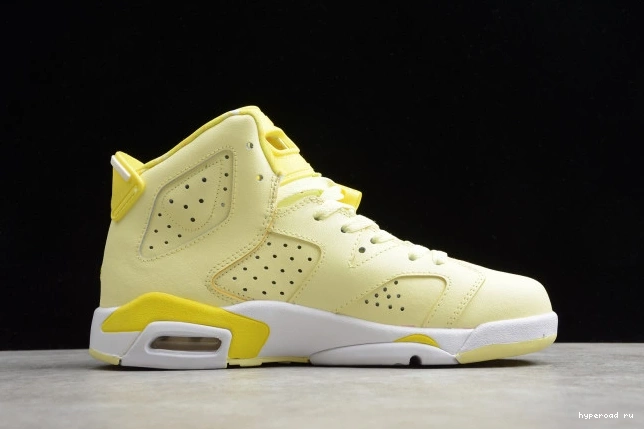 Floral Jordan Air (GS) Retro Yellow 6 543390-800 Dynamic 0606
